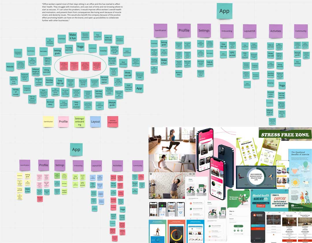 Brainstorm and moodboard